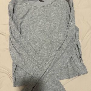 Yogalicious Heather Gray Long Sleeve Top